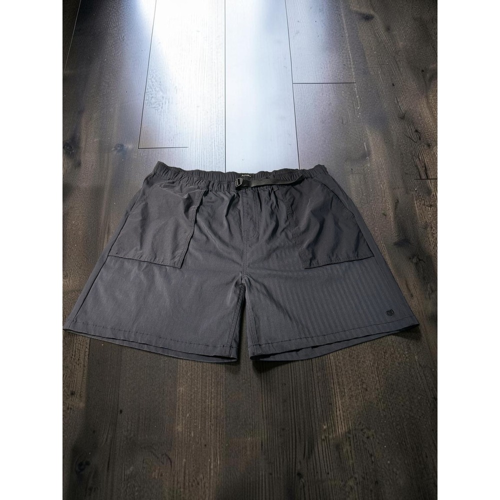 Brixton Hybrid Shorts Mens XXL Black Relaxed Fit Nylon Herringbone Gorpcore